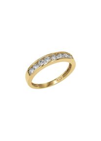Amor, Damen, Fingerring mit Zirkonia (synth.), gelbgoldfarben-kristallwei&szlig;, gelbgoldfarben-kristallwei&szlig;, Ring von Amor f&uuml;r Damen
