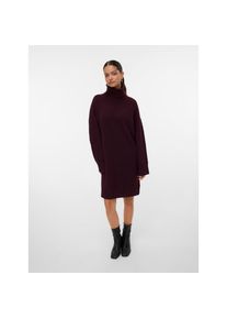 V&eacute;ro Moda Vero Moda, Damen, Strickkleid &raquo;VMAQUARIUS LS ROLLNECK SHORT DRESS BF&laquo;, Winetasting Detail:W. MELANGE, N-Gr, XS - N-Gr, Winetasting Detail:W. MELANGE, 