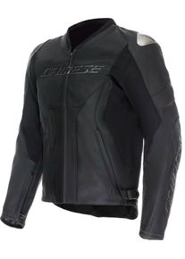 Dainese Racing 5, L&aelig;derjakke perforeret , farve: sort , st&oslash;rrelse: 48