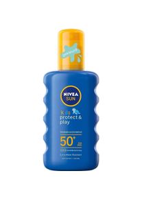 Nivea, Sonnencreme, Kinder Farbiges Sonnenspray SPF 50+ 200g (Sonnenspray, SPF 50, 200 ml, 200 g)
