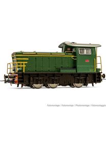 RIVAROSSI FS Dieselrangierlokomotive BR 245 gr&uuml;n/gelbe Stre (Spur H0)