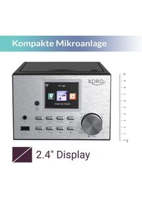 Xoro HMT500 pro (Bluetooth, WLAN, Spotify Connect, CD Player, 2x 10 W), Stereoanlage, Schwarz