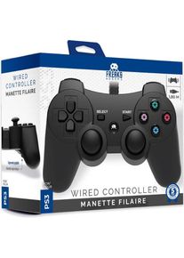 Freaks and Geeks FREAKS PS3/PC Controller Wired Nero V2 (PC, PS3), Gaming Controller, Schwarz