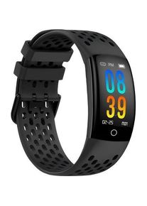 Puro Sport bracelet for FitBit Charge 5, black (Silikon), Uhrenarmband, Schwarz