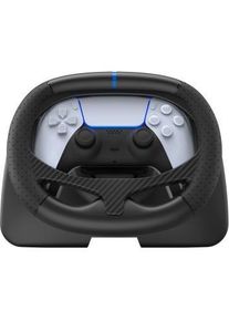 GIOTECK FR-5 Racing Wheel (PS5, PC), Gaming Controller, Schwarz