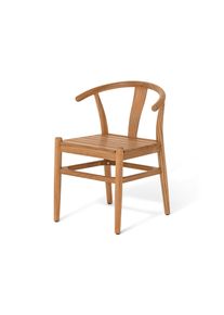 Tchibo - Teak-Design-Dining-Stuhl - 55x53,5x74,5cm - naturfarben - Holz / Kunststoff