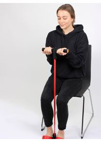 Dames Fitnesstrainer in zwart/rood ,maat 0, WITT, 40% Elastiek, 20% Nylon, 20% Polyester, 20% Silicone