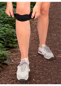 Dames Kniebandage in zwart ,maat 0, WITT, 60% Nylon, 20% Elastan, 10% Latex, 10% Polyester