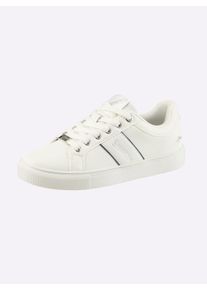 Kangaroos Dames Sneaker met vetersluiting in wit ,maat 37, Witt, 100% Imitatieleer