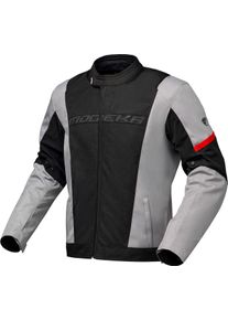 Modeka Jano Air, textile jacket waterproof , color: Black/Light Grey , size: 3XL