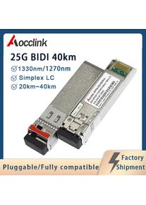 25G BIDI Sfp28 20km 40km Optical transceiver Module; Single fiber LC Bidirectional tx1270rx1330 for Cisco Mikrotik DDM support