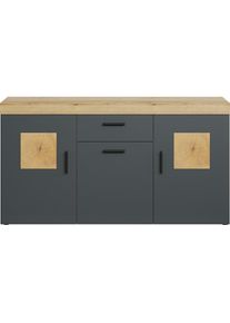Home Affaire Sideboard &raquo;Ghent&laquo; Packung, 1 Stk. tlg. Sideboard mit 3 T&uuml;ren & 1 Schublade - (B/T/H) 160/42/86 cm