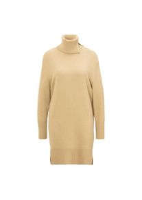 BOSS Orange Strickkleid &raquo;Feringata Premium Damenmode&laquo; mit Geripptem Rollkragen beige, Gr&ouml;&szlig;e XL