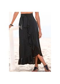 Lascana Wickelrock aus gewebter Viskose blau, Gr&ouml;&szlig;e 36