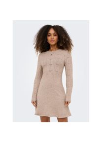 Only Strickkleid &raquo;ONLKATIA LIFE LS O-NECK CABL DRES EX KNT&laquo; Viskosemischung, regular fit, Rundhals