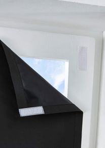 Folie med kardborreband till takf&ouml;nster - svart - storlek 54x38 cm - bonprix