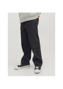 Jack & Jones Jack & Jones Junior Relax-fit-Jeans &raquo;JJIALEX bequem und einfach kombinierbar&laquo; Abriebeffekte, modisch, relaxed fit, Denim schwarz, Gr&ouml;&szlig;e 176