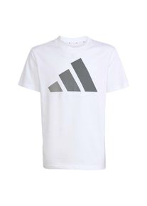 adidas Sportswear Funkčn&eacute; tričko 'Essentials' Chlapci siv&aacute; / biela 128
