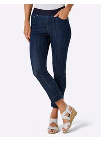 CREATION L PREMIUM Dames Comfortjeans in materiaalmix met katoen en lyocell in dark-blue ,maat 38, Witt, 63% Katoen, 22% Lyocell, 13% Polyester, 2% Elastan