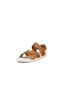 Ecco, Damen, Sandale &raquo;Ecco SAMARA W&laquo; , Sommerschuh, Urlaubsandale, Sandalette mit Klettverschluss, braun, 40, braun, Aus weichem Leder gefertigt