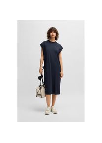 BOSS Orange, Damen, Jerseykleid &raquo;Edress Premium Damenmode&laquo; mit Schlitzen, Logoschriftzug, Dark Blue 404, S (36) - N-Gr, Jerseykleid von BOSS Orange 