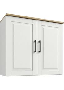 Home Affaire, H&auml;ngeschrank &raquo;Meliss&laquo; aus massiver Kiefer, Breite 80 cm, Soft-Colse-Funktion, wei&szlig;/honig, Massivholz, wei&szlig; - B/H/T: 80 cm x 75 cm x 36 