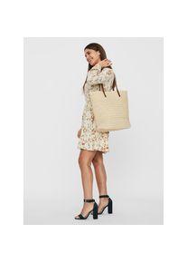 V&eacute;ro Moda Vero Moda, Damen, Schultertasche &raquo;VMSISSO BEACH BAG NOOS&laquo;, Cr&egrave;me Br&ucirc;l&eacute;e, Cr&egrave;me Br&ucirc;l&eacute;e, Schultertasche von Vero Moda