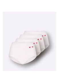 Universal Damen, Taillenslip 4 Stk., wei&szlig;, 4 Stk., 48 - 4 Stk., wei&szlig;, Single-Jersey