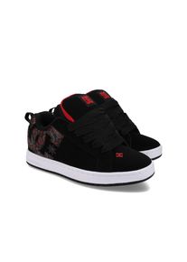 DC Shoes, Herren, Sneaker &raquo;Court Graffik&laquo;, Black/Grey/Red, 9,5(42,5), Black/Grey/Red, Leder-, Nubuk- oder Wildleder-Obermaterial