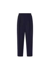 RICHROYAL, Damen, Bundfaltenhose im Barrel-Fit, midnight blue, N-Gr, L - N-Gr, midnight blue, Jerseyhose von RichRoyal