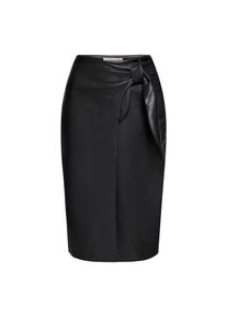 Cartoon, Damen, Wickelrock &raquo;Wickelrock unifarben&laquo;, Schwarz, 42, Schwarz, Passform: Figurbetont