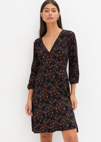 bonprix Női Mini ruha viszk&oacute;z kever&eacute;kből, fekete, 32/34