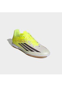 Fu&szlig;ballschuh adidas Performance "F50 CLUB, HALLENB&Ouml;DEN", Gr. 46, team solar gelb 2, core schwarz, lucid rot, Synthetik, Textil, Schuhe Fu&szlig;ballschuh, f&uuml;r Hallenboden
