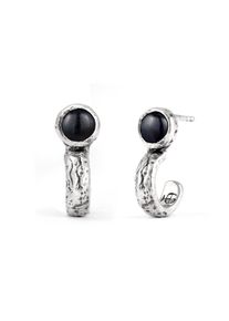 Paar Ohrstecker HAZE & GLORY "Ohrringe Ohrstecker Onyx Schwarz 925 Sterling Silber" Gr. 20, silber, Ohrringe, Herren, Silber 925 (Sterlingsilber), Paar Ohrstecker
