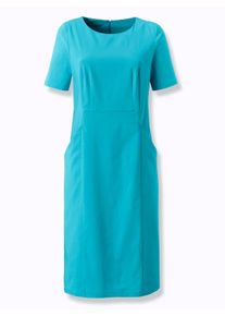 Damen Etuikleid in Bengalin-Qualit&auml;t in t&uuml;rkis ,Gr&ouml;&szlig;e 36, WITT, 72% Viskose, 25% Polyamid, 3% Elasthan