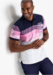 Polo a maniche corte in jersey di puro cotone biologico, Blu, Taglia 44/46 (S), bonprix