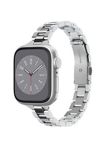 Spigen Modern Fit 316L Band (316L Edelstahl, Stainless Steel, Steel), Uhrenarmband, Silber