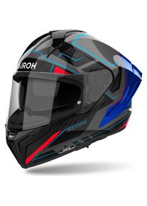 Airoh, Motorradhelm, Matryx Rocket Blau/Rot gl&auml;nzender Helm (M)