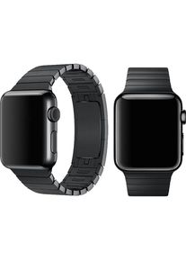 Devia Armband Elegantes Gliederarmband f&uuml;r Apple Watch 41mm/ 40mm/ 38mm space schwarz, Uhrenarmband, Schwarz