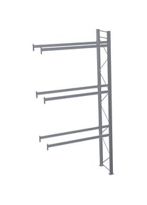 Schulte Palletstelling, thermisch verzinkt, h x b x d 6000 x 2825 x 1100 mm, 3 etages, aanbouwstelling