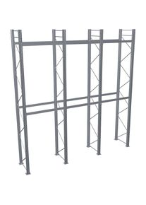 Schulte Palletstelling, thermisch verzinkt, h x b x d 6000 x 5965 x 1100 mm, 2 etages, complete stelling