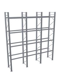 Schulte Palletstelling, thermisch verzinkt, h x b x d 6000 x 5965 x 1100 mm, 4 etages, complete stelling