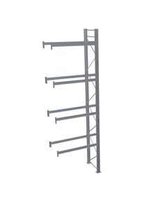 Schulte Palletstelling, thermisch verzinkt, h x b x d 6000 x 1950 x 1100 mm, 4 etages, aanbouwstelling