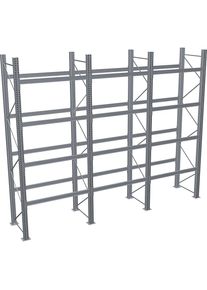 Schulte Palletstelling, thermisch verzinkt, h x b x d 4500 x 5965 x 1100 mm, 4 etages, complete stelling