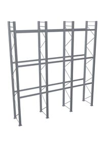 Schulte Palletstelling, thermisch verzinkt, h x b x d 6000 x 5965 x 1100 mm, 3 etages, complete stelling