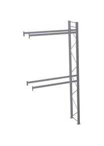 Schulte Palletstelling, thermisch verzinkt, h x b x d 6000 x 2825 x 1100 mm, 2 etages, aanbouwstelling