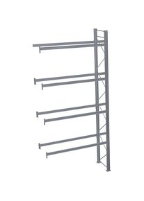 Schulte Palletstelling, thermisch verzinkt, h x b x d 6000 x 2825 x 1100 mm, 4 etages, aanbouwstelling