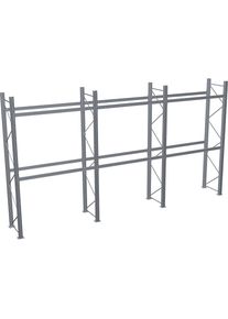 Schulte Palletstelling, thermisch verzinkt, h x b x d 4500 x 8590 x 1100 mm, 2 etages, complete stelling