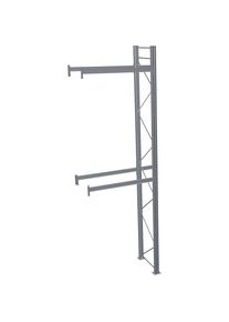 Schulte Palletstelling, thermisch verzinkt, h x b x d 6000 x 1950 x 1100 mm, 2 etages, aanbouwstelling