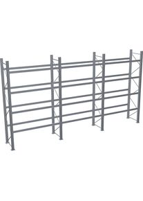 Schulte Palletstelling, thermisch verzinkt, h x b x d 4500 x 8590 x 1100 mm, 4 etages, complete stelling